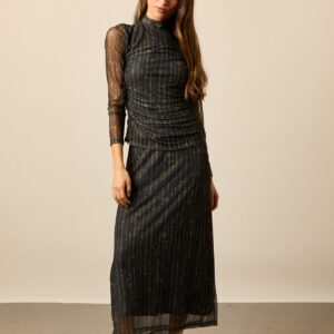 Falda midi tul tie dye