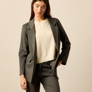 Blazer sastre larga gris