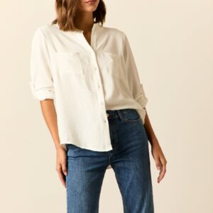 Camisa dos bolsillos blanca